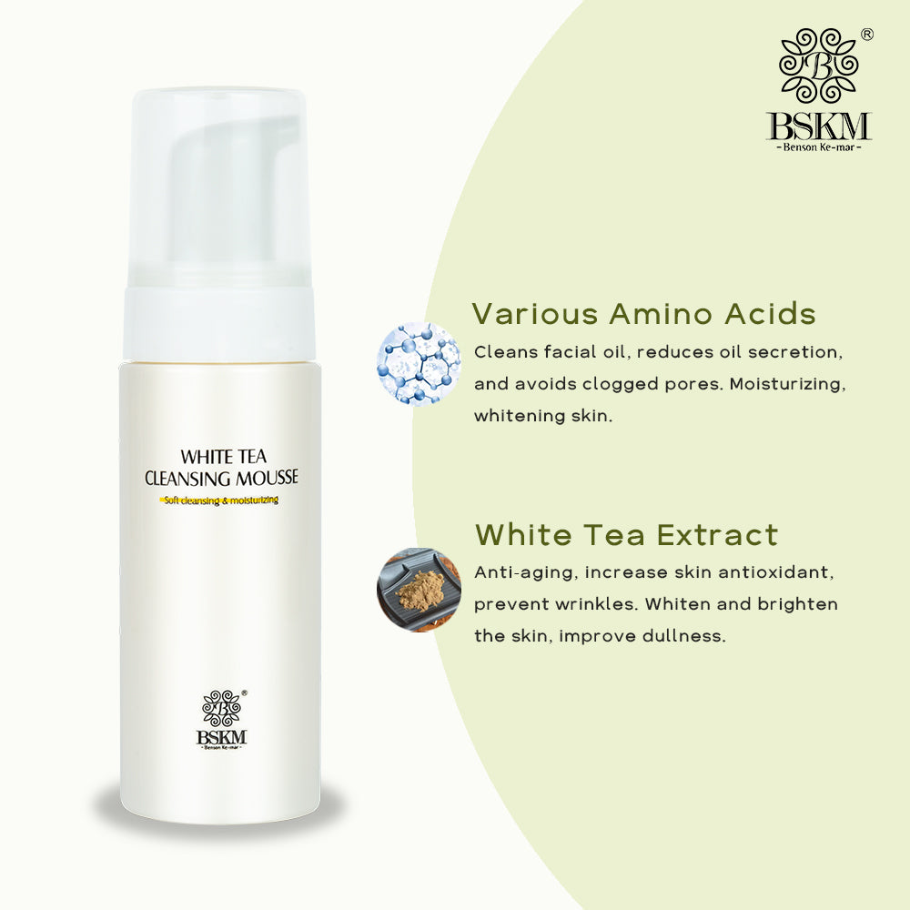 White Tea Cleansing Mousse Facial Wash