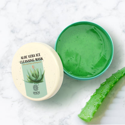 Aloe Vera Gel Ice Cleansing Mask Soothing & Moisture for Dry & Sensitive Skin Skincare