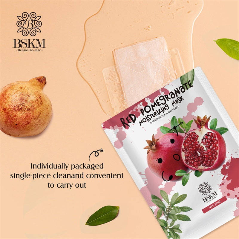 3PCS/Set Peach & Blood Orange & Red Pomegranate Facial Mask Peach